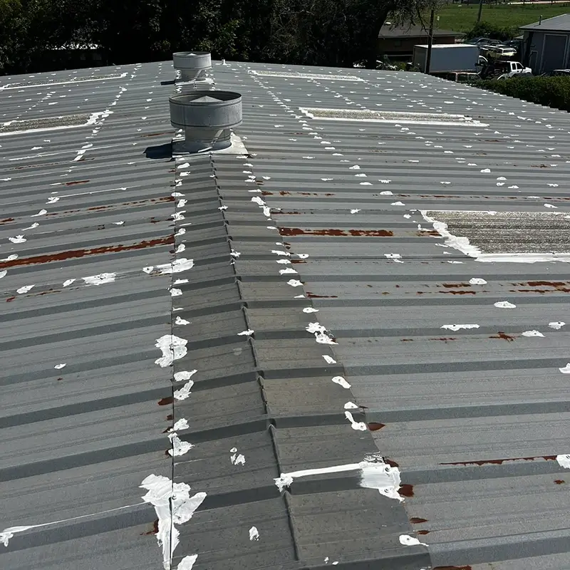 Before R-Panel Metal Roof