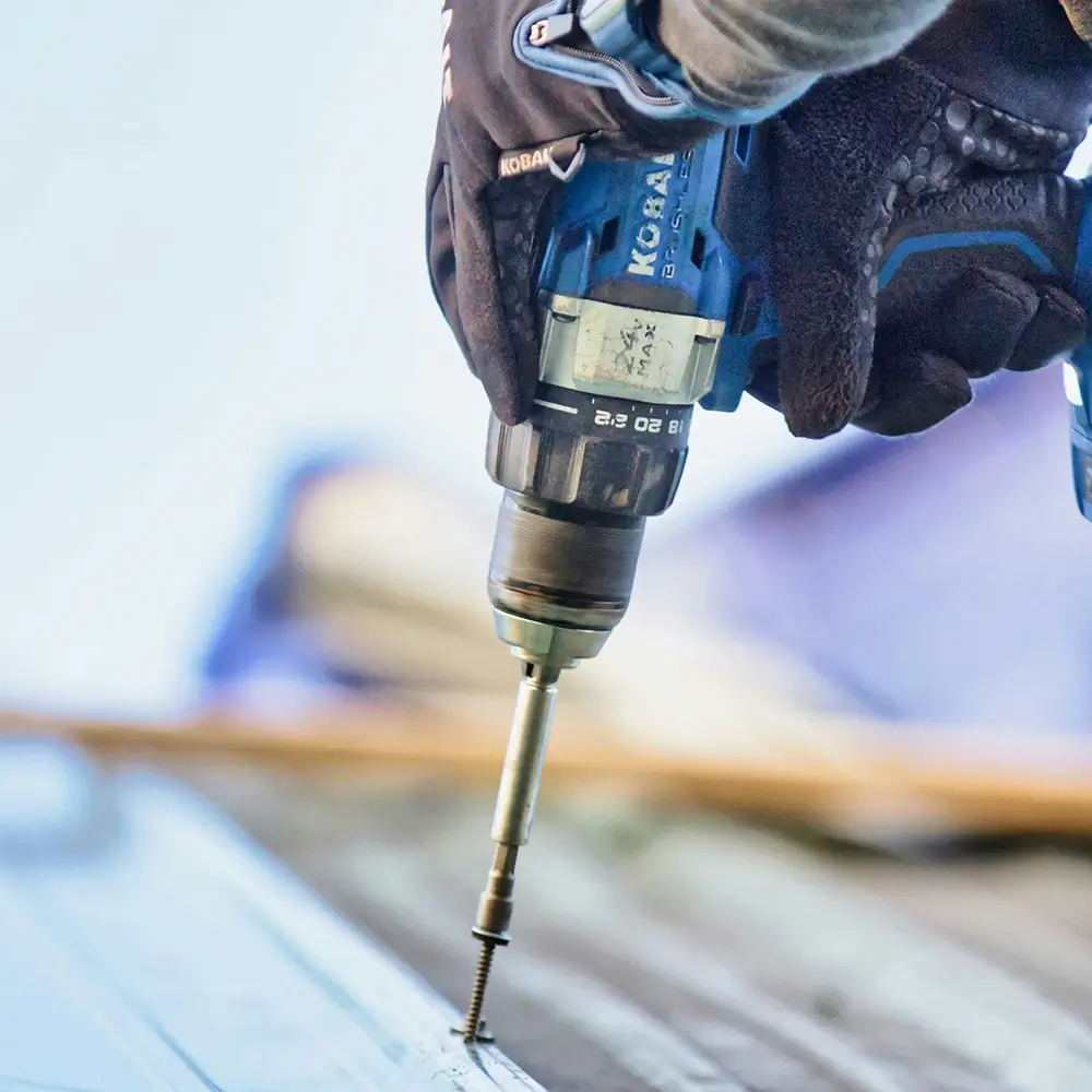 Drilling on roof